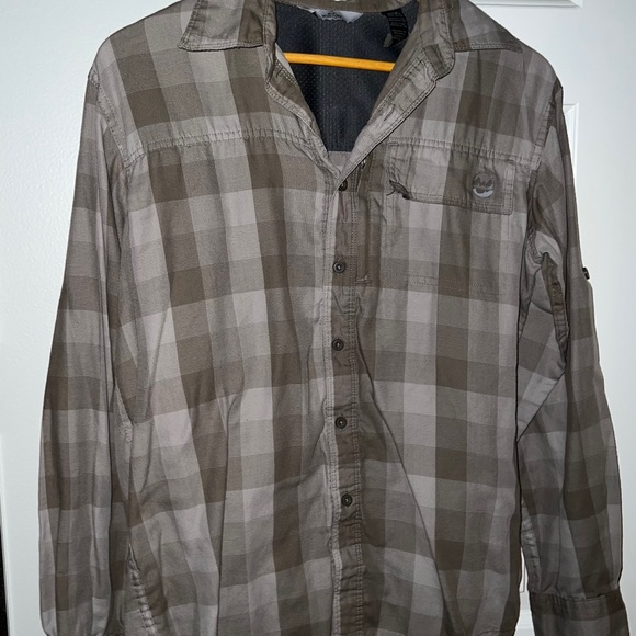 Grey Checkered Button Up - Picture 1 of 3